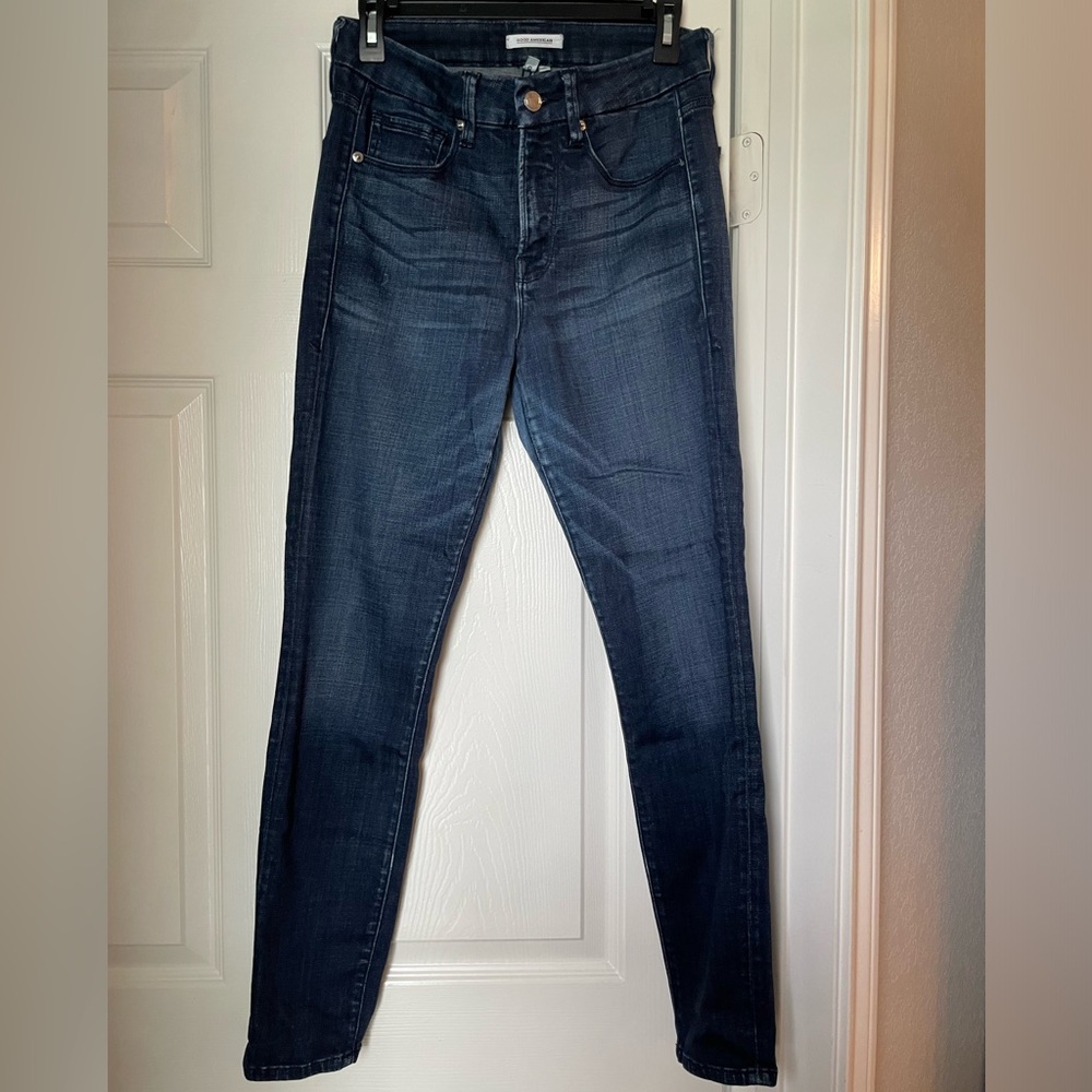 Women’s Good American Good Legs Dark Skinny Jean Size 6/28